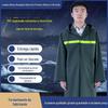 Capa de Chuva Anti-Tempestade Zhonglong, Tipo Dividido, Poncho de Chuva de PVC Espessado, Camuflado, À Prova de Vento, À Prova d'Água, Para Uso Externo