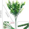 Plantas Verdes Artificiais Transfronteiriças, Eucalipto de 7 Ramos, Pequenas Flores de Rosa, Flores de Plástico, Folhas de Eucalipto, Plantas Aquáticas Artificiais, em Estoque, Podem Ser Enviadas em Nome de Terceiros