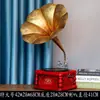 Estilo Antigo Alto-Falante Grande Gramofone Modelo Enfeites Criativos Toca-Discos de Vinil Decoração Suave para Casa Câmera Metabo