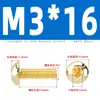 Tornillos de Cabeza Semiredonda Hexagonal de Latón Din7380 Tornillos de Cabeza Redonda tipo Copa Champiñón de Cobre M3M4M5M6M8M10
