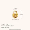 Diseño de Nicho Transfronterizo Europeo y Americano Colgante de Corazón de Guitarra con Festones Acero Inoxidable Chapado en Oro de 18K Accesorios de Joyería DIY para Mujeres