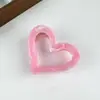 Pinza para el Cabello Elegante con Textura de Mármol y Forma de Corazón Cruzado para Mujer Pinza Grande para la Parte Trasera de la Cabeza Sensación de Alta Gama Pinza de Tiburón Pasador Celebridad de Internet