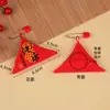 Nova Bolsa de Oração Triangular com Alfinete de Segurança, Sachê Bordado para Proteção de Bebê, Sem Zíper, Pingente de Paz Estilo Chinês, Bolsa de Fragrância para Pendurar no Pescoço