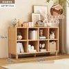 Gabinete de rejilla de madera maciza, gabinete modular para sala de estar, gabinete de almacenamiento de estantería para el hogar, gabinete de almacenamiento de exhibición de pie para jardín de infantes