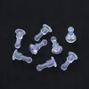 Tampões de Ouvido Longos de Silicone, Tampões de Ouvido Transparentes Anti-Perfuração Ecológicos, Acessórios para Brincos DIY, Tampões de Ouvido UFO, Tarraxas de Brincos