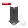 Adecuado para Nissan 14-19 Qijun piezas de modificación interior fibra de carbono ventana lateral trasera de cristal piezas de automóvil