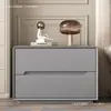 Mesita de noche de madera maciza de alta calidad, mueble auxiliar para dormitorio, instalación gratuita, estilo moderno simple, nuevo armario de almacenamiento, estilo de lujo ligero color crema