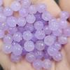 Cuentas de Loto Violeta Cuentas Sueltas de Jade Pulsera Collar de Loto de Nieve Morado Accesorios de Joyería Cuentas Hechas a Mano Venta al por Mayor