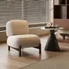 Sofá casual estilo crema diseñador sala de estar casa de huéspedes silla individual balcón celebridad de internet sofá pequeño perezoso tela nórdica
