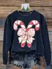 Suéter retro de cuello redondo para otoño e invierno transfronterizo con estampado digital 3D, se puede vender en conjunto, abrigo suéter casual navideño al por mayor
