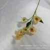 Decoración de Flores Artificiales para Boda 6 Cabezas Flor Mariposa Salón de Bodas Materiales Florales Venta al por Mayor Flor Diente de Perro