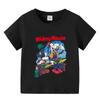 Camiseta de Algodón al por Mayor para Niños con Dibujos Animados Verano Manga Corta Top Guapo para Niños Verano Manga Media Ropa para Bebés y Niños