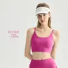 Sujetador Deportivo Tongji Camiseta sin Mangas de Yoga para Mujer con Tirantes Finos, Sujetador de Fitness a Prueba de Impactos de Alta Intensidad y Anticaída, Se Puede Usar por Fuera para una Espalda Hermosa