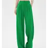 Nuevos Pantalones de Traje Rectos para Mujer Primavera y Otoño Cintura Alta Caída Sueltos Pierna Ancha Estilo Elegante para el Trabajo