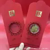 Adesivos de Telefone de Ouro Puro 999 para o Festival da Primavera, Artesanato em Metal de Envelope Vermelho de Alta Qualidade, Presentes para Reunião Anual