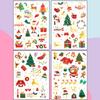 Amazon Transfronterizo Nuevo Navidad Niños Pegatina de Tatuaje Bronceada Dibujos Animados Copo de Nieve Papá Noel Pegatina de Tatuaje Metálica