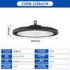 Lâmpada Redonda de Disco Voador Ufo Transfronteiriça à Prova d'Água para Iluminação de Teto de Oficina de Fábrica Armazém Lâmpada LED Industrial e de Mineração de Economia de Energia e Alta Eficiência Luminosa