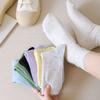 Calcetines suaves pegajosos para adultos color avena calcetines de media pantorrilla para mujer otoño e invierno hilo de puntos algodón puro boca suelta calcetines de felpa de doble aguja calcetines de posparto