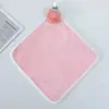 Toalla Colgante de Frutas de Coral Fleece, Gruesa y Suave, Absorbente, Adecuada para Niños de Guardería, Toalla Cuadrada Pequeña, Tipo Colgante para Cocina, Linda Toalla de Mano