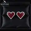 Xuping Joias Liga de Cobre Liga de Cobre Banho de Ouro Branco Brincos Design Versátil Leve Luxo para Mulheres Venda por Atacado