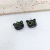 Colgante de Cabeza de Gato con Cuentas DIY Accesorio para el Cabello Cadena para Teléfono Pulsera Llavero Accesorio Cabeza de Gato Acrílica con Ojos Heterocromáticos