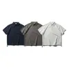 Yidao Vintage 2026 Verano Nuevo Estilo Americano Secado Rápido Transpirable Tela de Burbujas Manga Corta Camisa Polo para Hombres y Mujeres Marca de Moda Manga Media