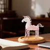Artesanato em Vidro de Zibo, Patrimônio Cultural Imaterial, Cavalo de Balanço para Decoração de Mesa, Decoração de Casa "Riqueza Instantânea", Presente para Promoção