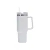 Copo de Carro com Alça 40oz Aço Inoxidável 304 com Canudo Copo Térmico Copo de Gelo a Vácuo Grande Capacidade Copo Portátil para Uso no Carro