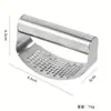 Venta al por mayor de fábrica Transfronterizo Manual Anillo Acero Inoxidable Prensa de Ajo Doméstico Ajo Machacado Ajo Machacado Ajo Machacado Artefacto