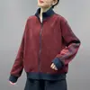 Jaqueta cardigan de fleece grossa dupla face com forro de fleece estilo coreano para mulheres, solta e quente, com gola alta e design color-blocking
