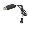 Cable de carga USB para batería de litio de 3,7 V, accesorios para control remoto de aviones, conector JST/SM, cabezal blanco pequeño de 1,25"