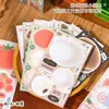 Notas Adhesivas y Pegatinas de la Serie Yuxian Daily Imprint: Elementos Suaves y Lindos de Estilo Japonés, Escribibles para Notas y Collages Hechos a Mano