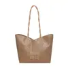 Bolsa de Tecido Grande Capacidade Feminina 2026 Primavera Nova Retro Simples Bolsa de Ombro Bolsa de Braço Estilo Coreano Bolsa Tote de Mão