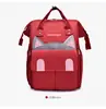 Bolsa de Mamá Zuoxun con Orejas de Gato de Dibujos Animados, Mochila Doble para Viajes de Madre y Bebé, Bolsa de Mamá de Tela Oxford, Bolsa de Pañales