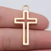 39X21Mm 2.37g Colgante de Cruz Producción Creativa DIY Accesorios de Aleación