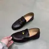 Zapatos Planos Retro Británicos de Punta Redonda, Corte Bajo, Hebilla Metálica, Tacón Bajo, Para Todas las Estaciones, Zapatos para Viajar al Trabajo, Zapatos Pequeños de Piel, Novedad Otoño 2026