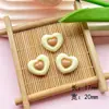 Serie de Colores Macaron Corazón de Doble Capa Dibujos Animados Charms para Zapatos Accesorios DIY Pinzas para el Cabello Adornos para el Cabello Accesorios