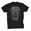 Transfronteiriça Verão 2026 Novo Estilo Manga Curta Estampada Alta Qualidade Camiseta Masculina Design Personalizado com Caveira Colorida Tendência