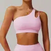 Sujetador de Yoga a Prueba de Golpes con Hombro Descubierto Estética de Nube Espalda Ropa Interior Deportiva Correa Irregular Chaleco Deportivo para Correr 6425