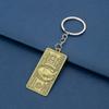 Llavero con colgante de dólar estadounidense, estilo hip hop europeo y americano, con forma de dólar estadounidense, de metal, ideal como regalo personalizado.