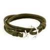 AliExpress comercio exterior moda popular vela náutica viento ancla pulsera tejida de nailon tienda de 2 yuanes pulsera de suministro