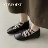Sapatos Femininos Coreanos de Nicho 2026 Primavera Novos Estilo Francês Bico Redondo Cadarço Sapatilhas Mary Jane para Mulheres