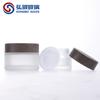 Transfronterizo en stock 5-100g cubierta grano de madera botella crema arena blanca tarro crema tarro crema tarro cosmético