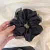 Gomita de Chifón Dulce y Suave para Mujer, Elegante Lazo para Cola de Caballo, Moderno Accesorio para Moño, Diadema Elástica