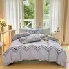 Juego de ropa de cama de algodón estilo Ins de cuatro piezas juego de tres piezas de algodón fresco para dormitorio de estudiante sábana funda de edredón