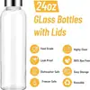 Venta al por mayor de fábrica vaso grande de 18/24 oz para jugo vaso transparente para acompañar vaso conveniente para el hogar vaso para bebidas frías