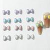 Nuevo lazo para uñas joyería lazo luminoso con purpurina dispensador joyería para uñas color caramelo accesorios para uñas