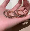 Pendientes Grandes Estilo Pequeño Fragante de Plata de Ley S925 Pendientes Brillantes de Gama Alta Moda Accesible Normcore Pendientes de Moda