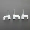 Clips Redondos y Cuadrados para Cables, Cables Eléctricos, Cables de Red, Clavos de Acero para Fijación de Cables, Clips para Cables de Cemento, Abrazaderas para Cables, Tuberías