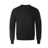 Oso Mágico Retro Americano Color Sólido Versátil Suéter Estilo Old Money Ropa Interior para Hombre Otoño e Invierno Cuello Redondo Tejido